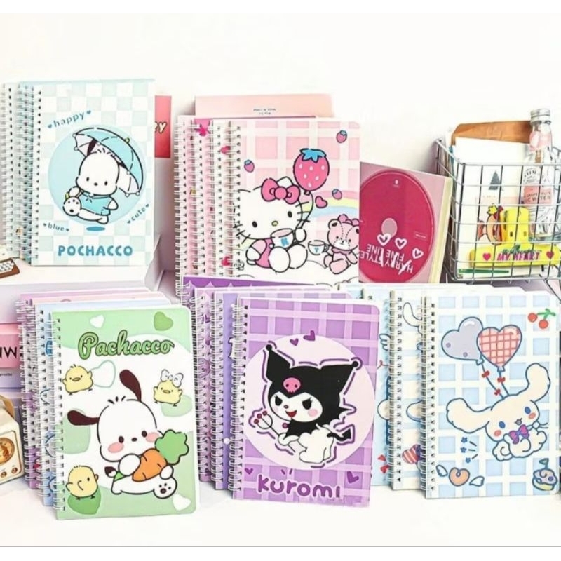 

SET NOTEBOOK 4 KARAKTER KUROMI PCS BUKU CATATAN BUKU DIARY ANAK