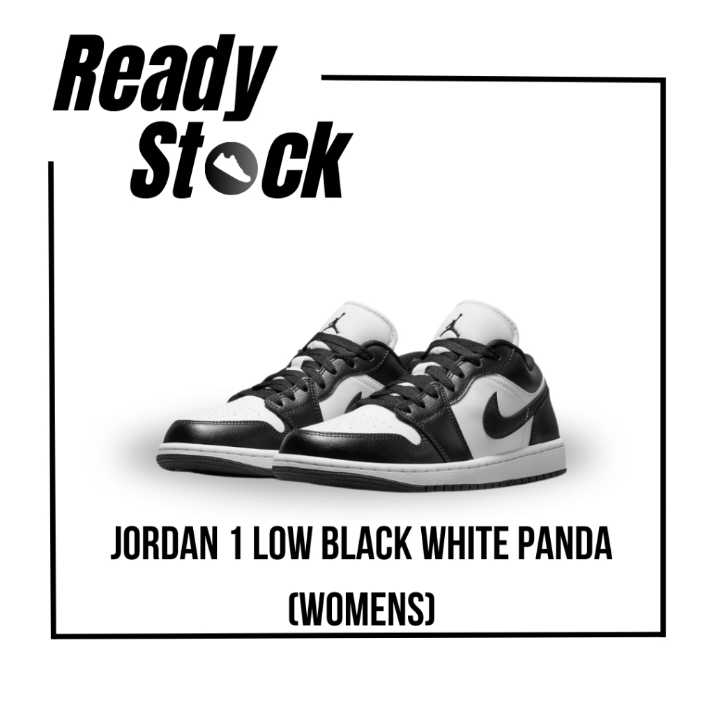 Nike Air Jordan 1 Low Black White Panda Womens