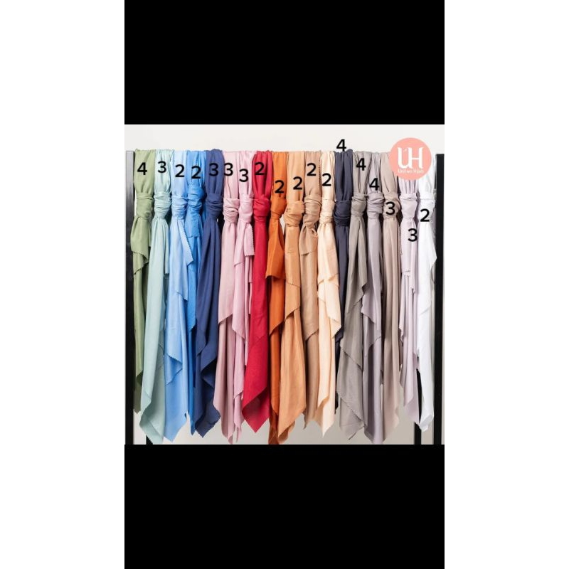 hijab segi empat model mewah