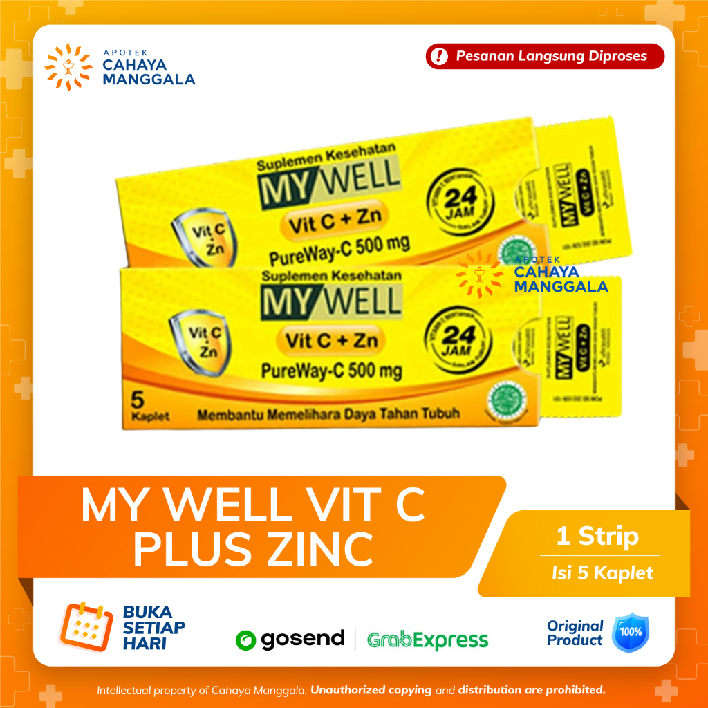 MY WELL VIT C PLUS ZN 1 BOX 12 AMPLOP