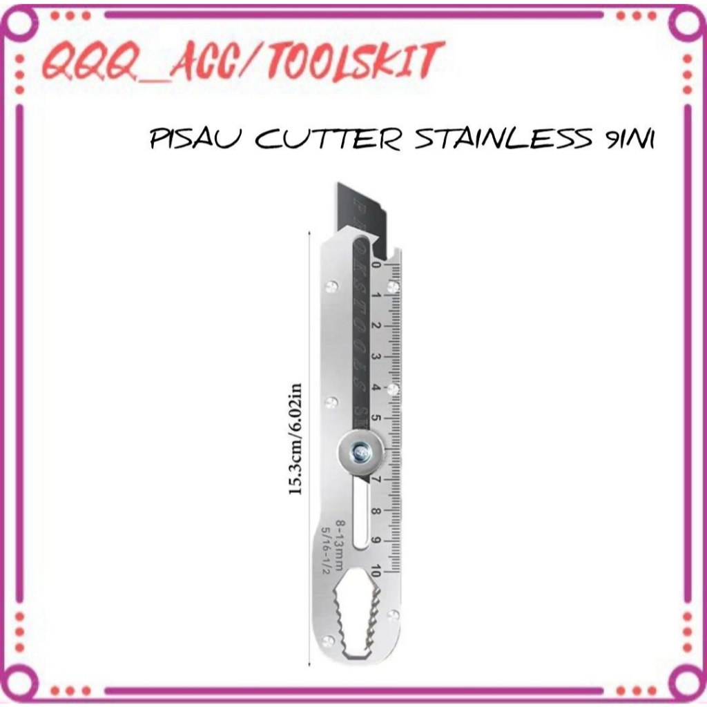 

Pisau Cutter Stainless Stainless cutter pisau cutter Stainless multifungsi 18mm tahan karat