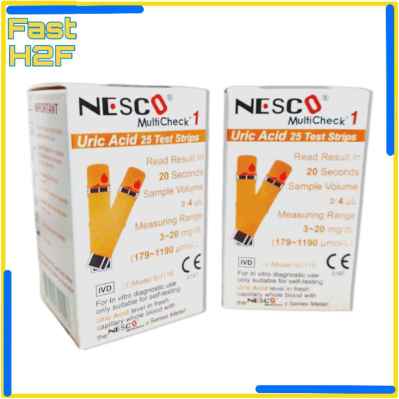 Strip Cek Asam Urat Nesco/Strip Asam Urat/Strip Nesco