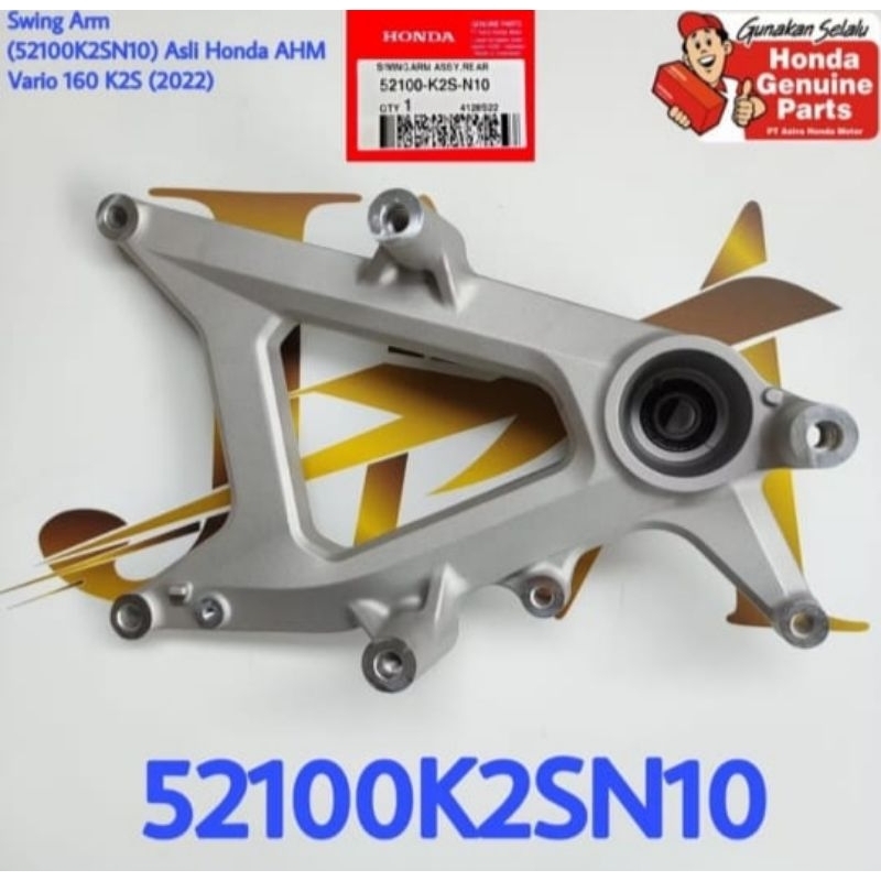 SwingArm Assy Rear Lengan Ayun Belakang Vario 160 2022 K2S ABS Asli Honda AHM 52100K2SN10