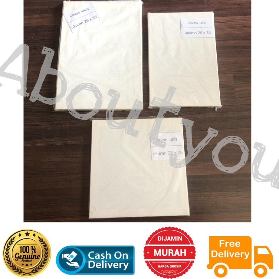 

AYO BELI KANVAS Lukis Cat Besar Canvas Board Siap Pakai 2x3 2x2 25x35 Kanvas Putih PREMIUM