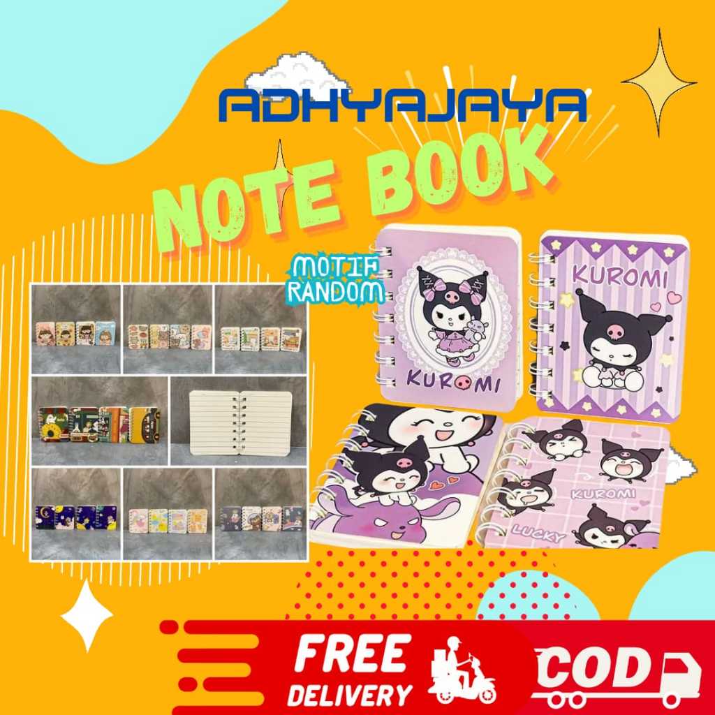 

NOTE BOOK/ Notebook ring isi 80 lembar per 1 buku/buku kecil/buku mini/buku note