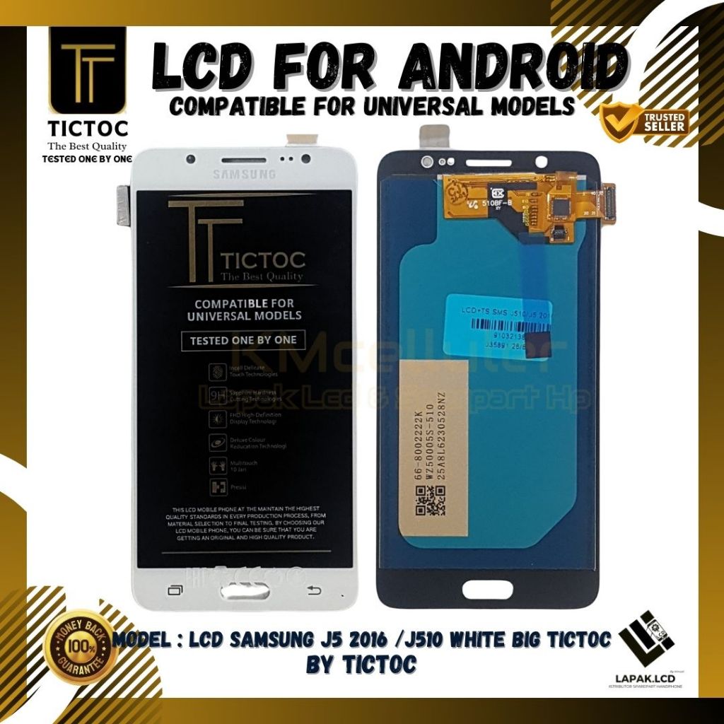 LCD Touchscreen SAMSUNG J5 2016 /J510 WHITE BIG Ori TICTOC