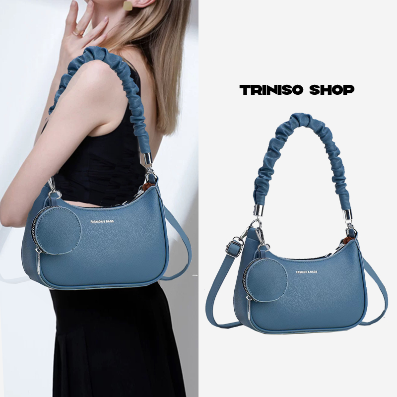 MAHBHELI.ya Tas Tote Bag Wanita Import Tas Selempang Shoulder Wanita Tali Rantai Jennifer Tote Bag