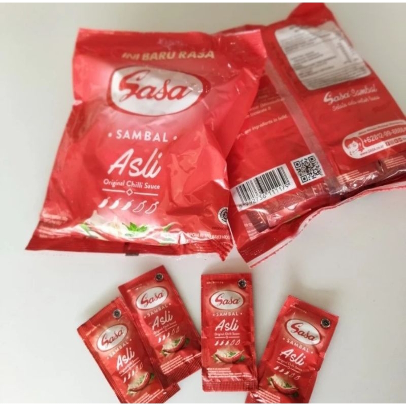 

sasa saus sambal asli pilihan lokal rasa pedas nya pas isi juga pas 4 pies
