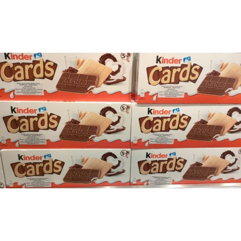 

Kinder Cards biskuit lapis coklat 128 g / 5 pcs