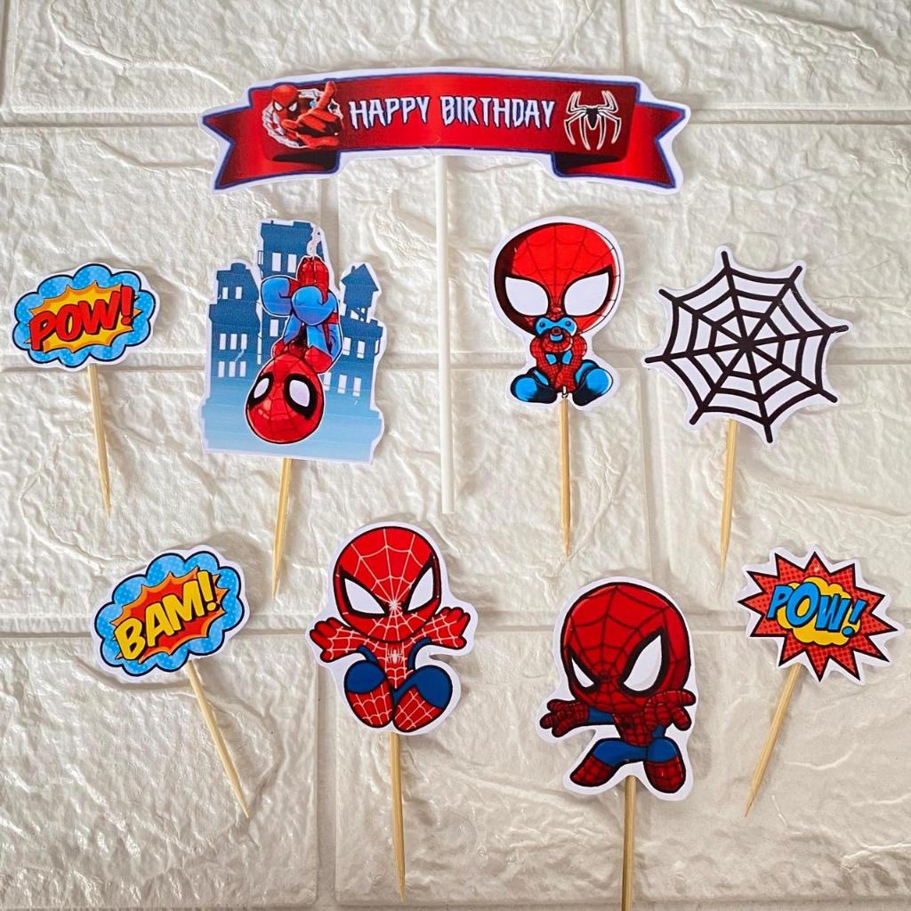 Topper Spiderman / Topper Kue Ulang Tahun Spiderman