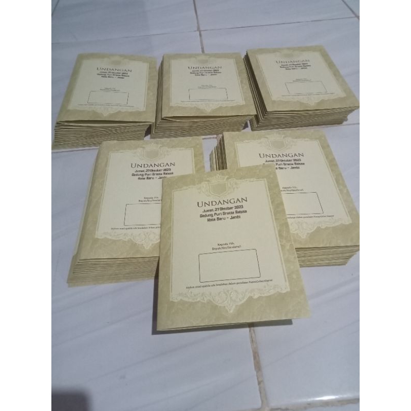 Undangan Erba 8811 Elegan Cetak+BONUS