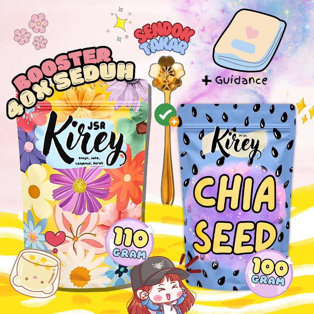 RAMUAN RIMPANG BUNDLING 1JSR 1 CHIA SEED | DIET | PROMIL | HAID | ASAM LAMBUNG BY