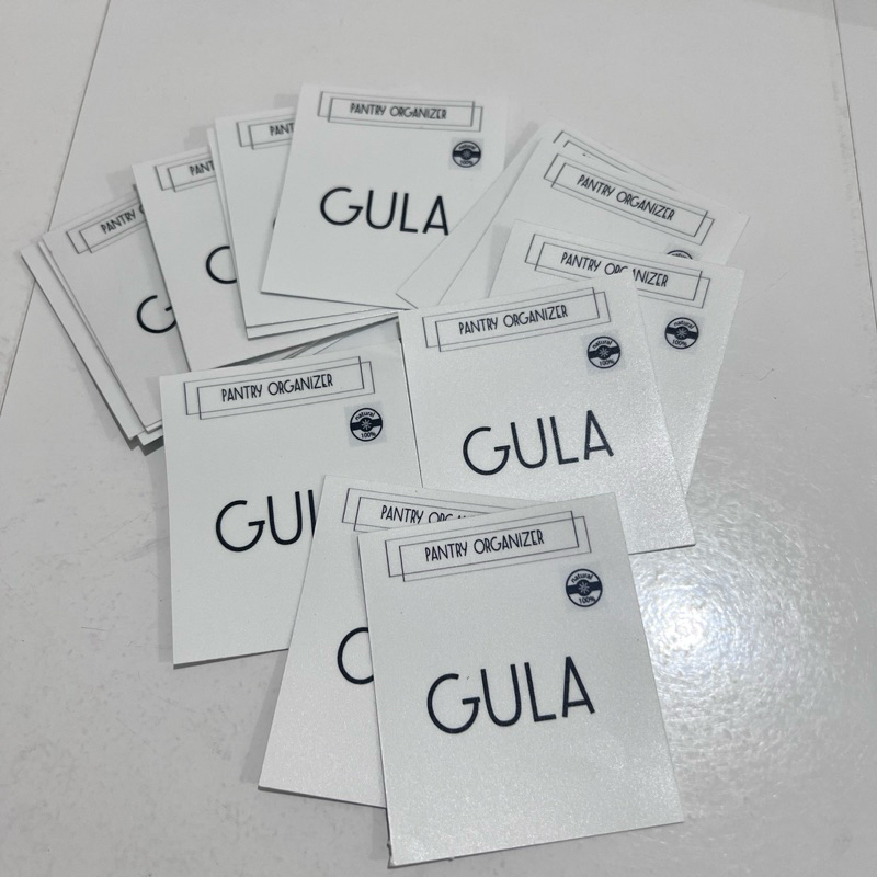 

( #2 STIKER SAJA NAMA GULA TEH KOPI DLL ) DAPUR AESTHETIC LABEL TULISAN STICKER waterproof estetik