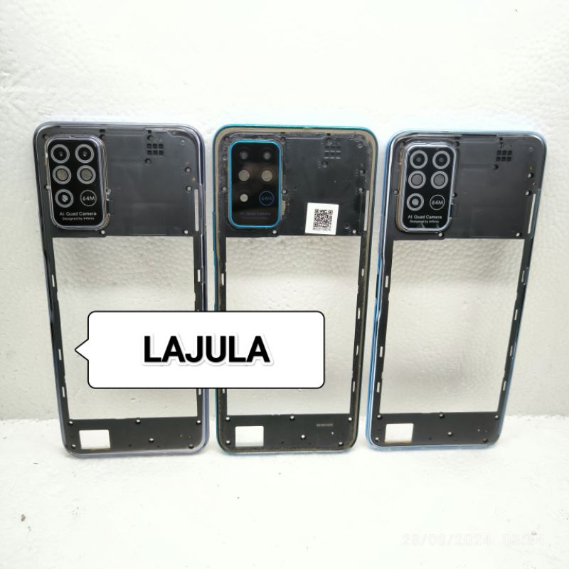 Bezel Bezzel tutup mesin tulang samping Infinix note 8