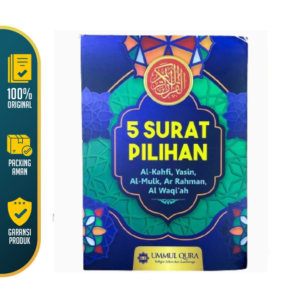 Buku 5 Surat Pilihan Terjemah transliterasi latin Ukuran A5 | Surat AlKahfi | Surat Yasin