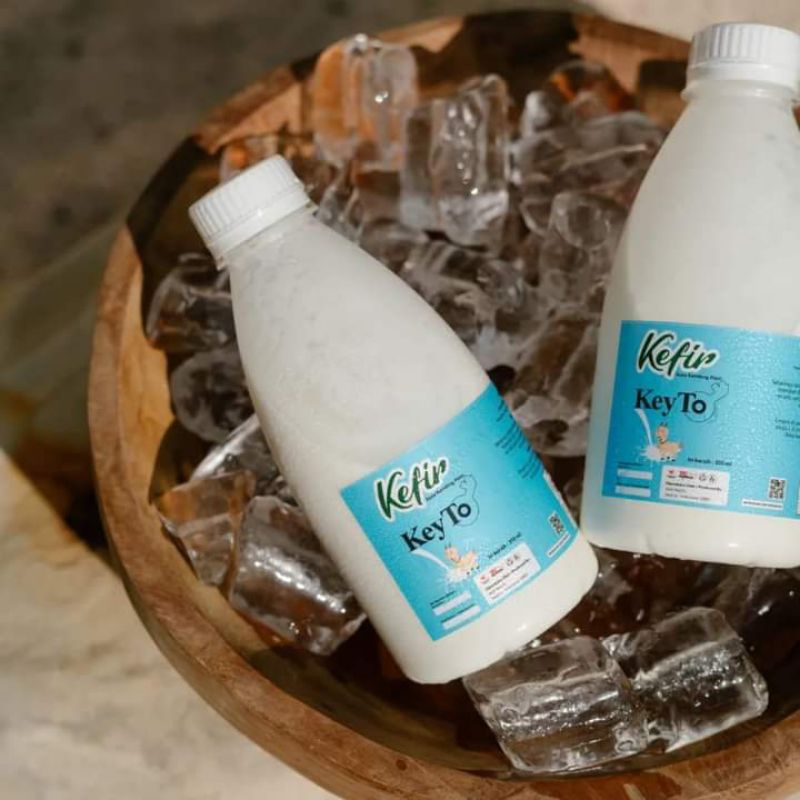 

susu kefir kambing keto original berkualitas serta sehat halal 310ml