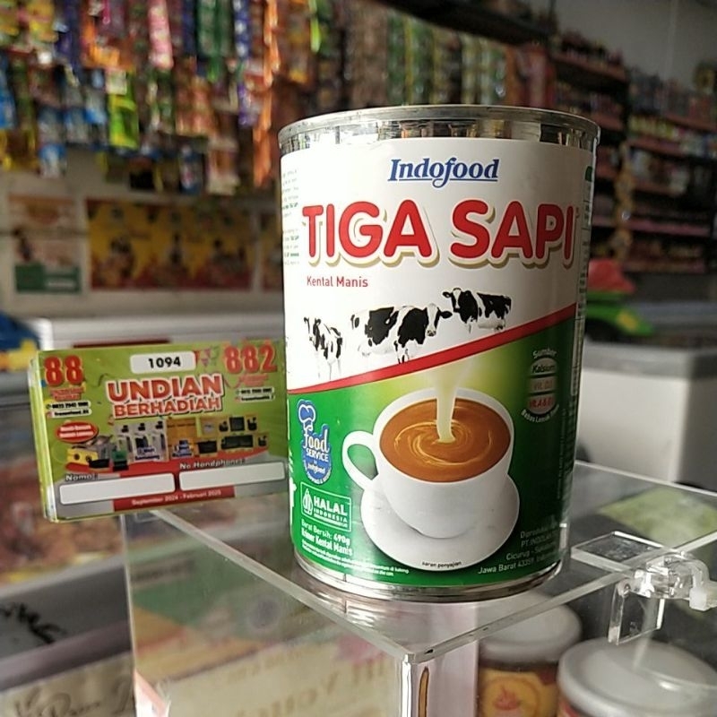 

Indofood Susu Tiga Sapi 490 gram ( SKM / Susu Kental Manis)