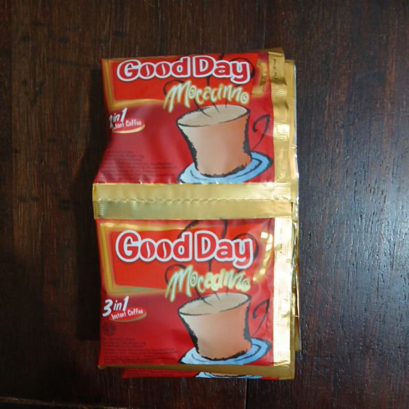 

kopi Good day moccacino 1 renceng isi 10 bks