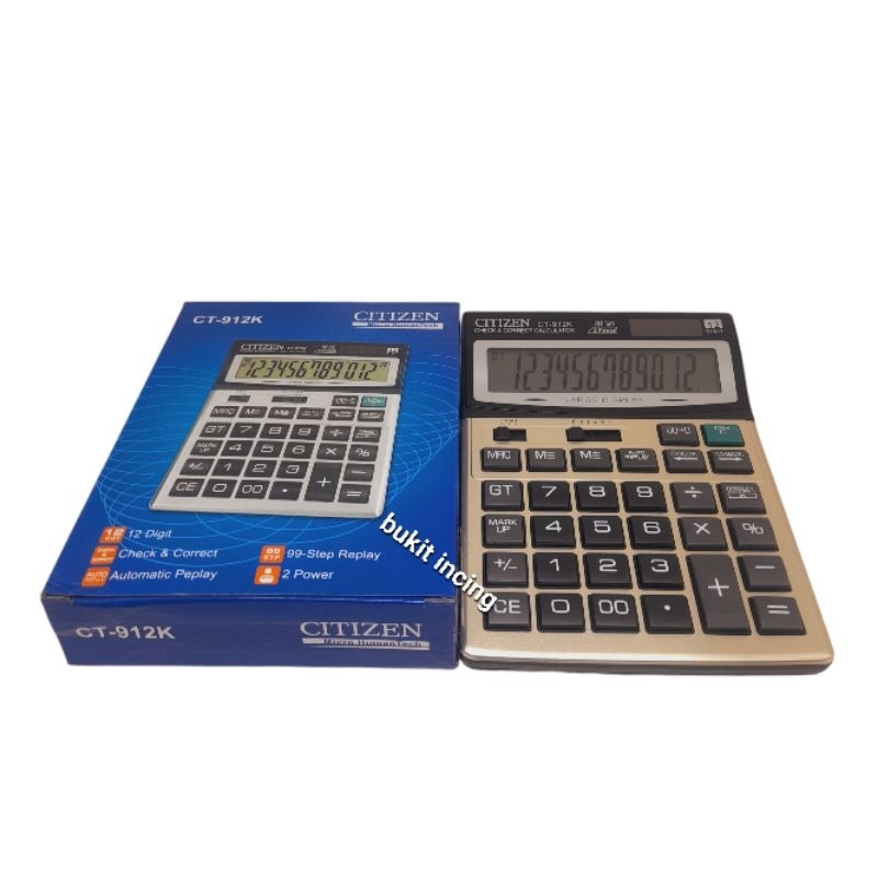 

Kalkulator Citizen Ct712k / Ct 912 k 12 Digit Kalkulator besar