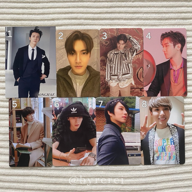 Super Junior Official Photocard Donghae Siwon Heechul Ryeowook Japan Tour 2018 Renaissance square Re
