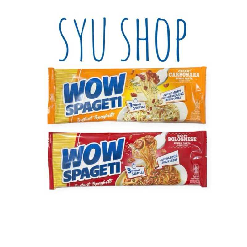 

Mayora wow spageti instan spaghetti spagetti meaty bolognese creamy carbonara