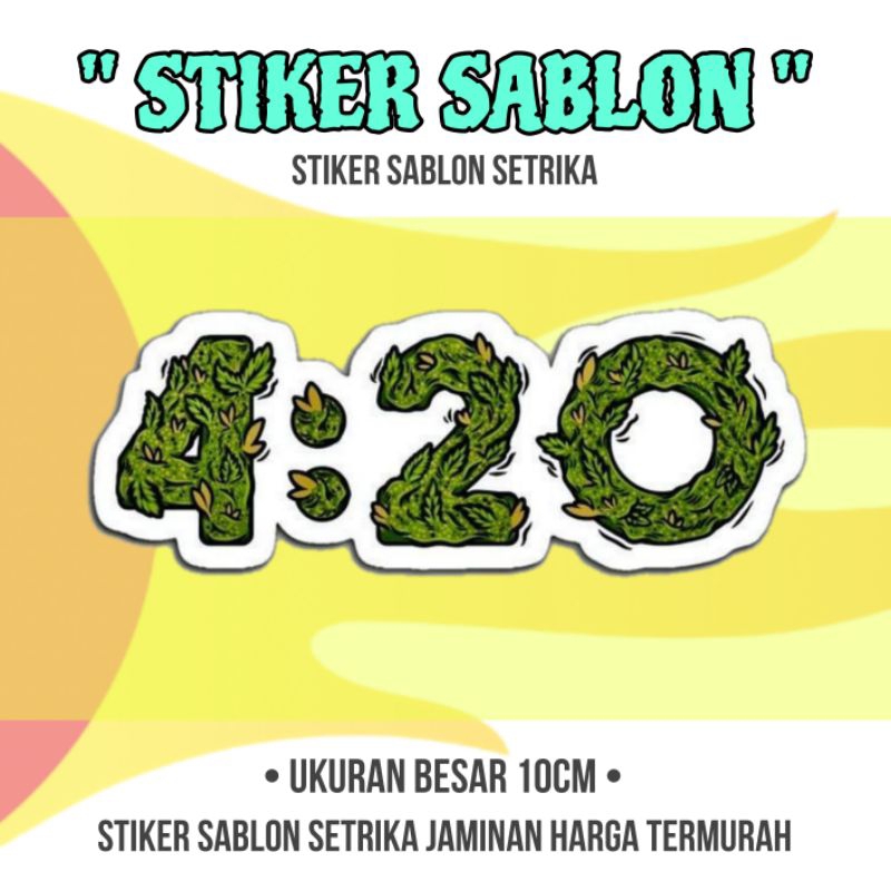 

Stiker sablon brand distro 420 stiker dtf murah Stiker sablon setrika