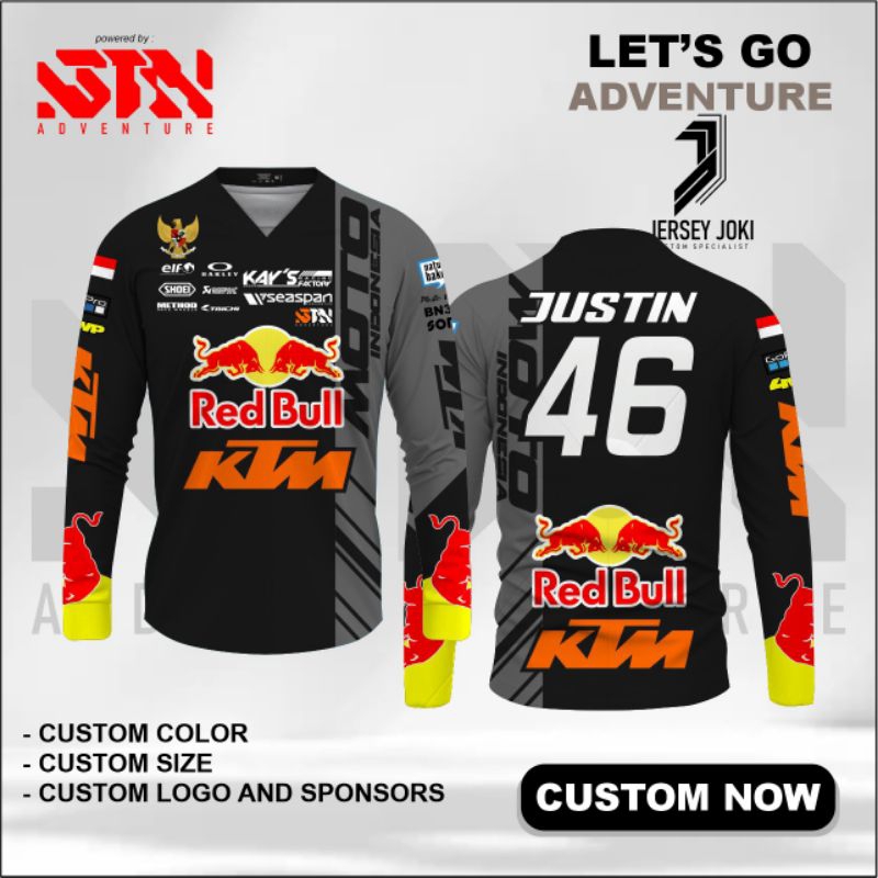 JERSEY TRAIL MOTOCROSS CUSTOM JERSEY RACING LENGAN PANJANG FREE DESAIN