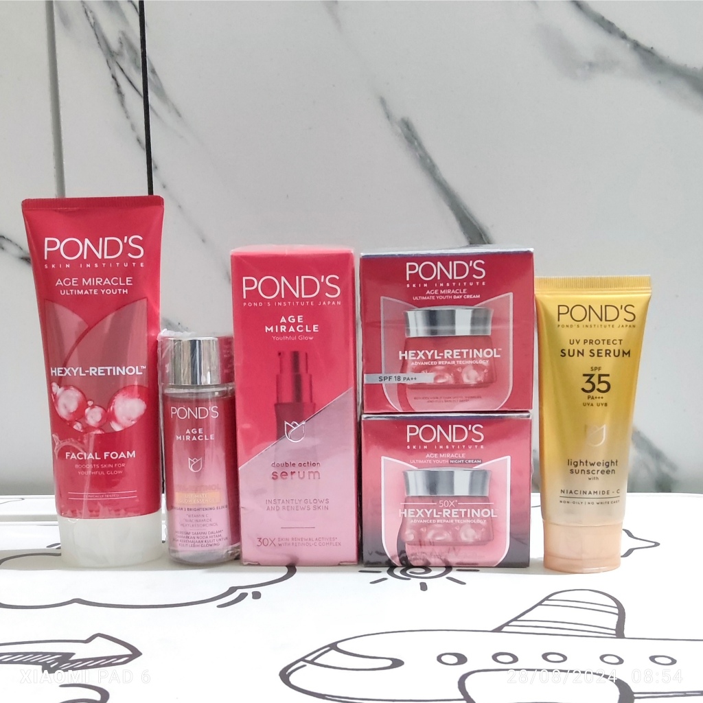 Paket Lengkap Ponds Age MIracle Anti Aging 6 item