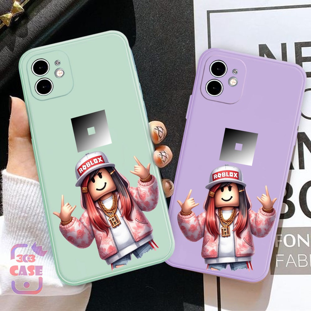case macaron "ROBLOX GIRL" compatible for Realme C21/C21Y/C25/C30/C31/C35/6/7i/C17/NARZO 20,30/5 PRO