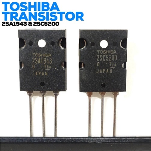 Transistor 2SA 1943 - 2SC 5200 ASLI TOSHIBA Genuine SA1943 SC5200