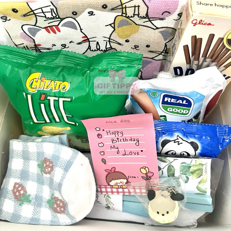 

paket hampers gift box/ gable box/ tempat kado hadiah/ ultah/ snack box | PART 1