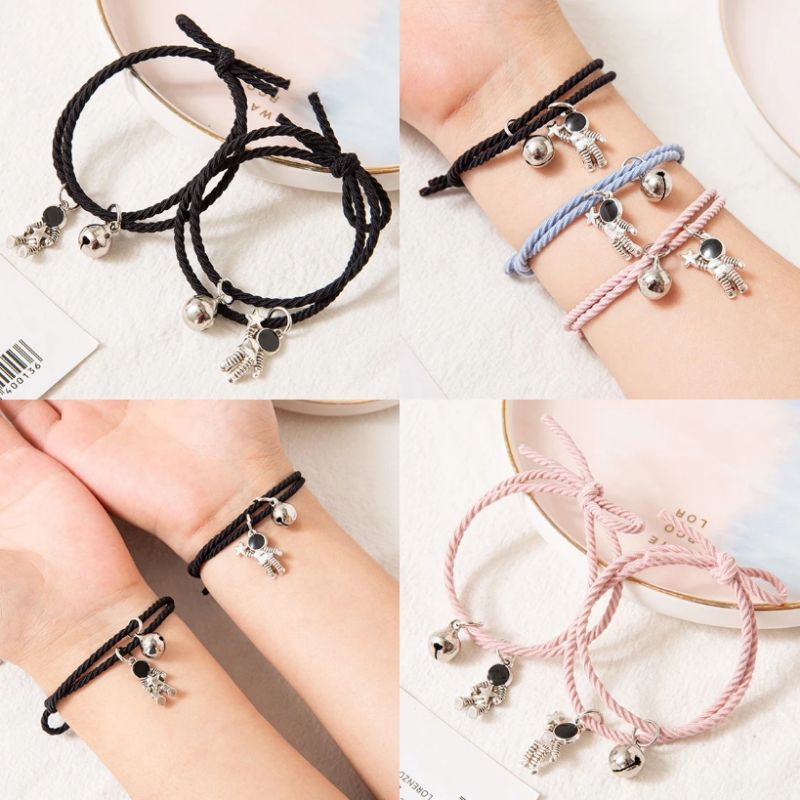 ( diolyn.id ) Gelang ASTRONOT + LONCENG Tali karet ulir elastis | Astronaut Bracelet | Gelang Satuan