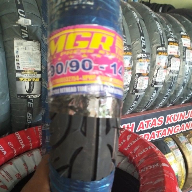 TERMURAH,,BAN LUAR FULL PRESS MGR 90/90-14,, KUALITAS TERJAMIN FULL PRESSS