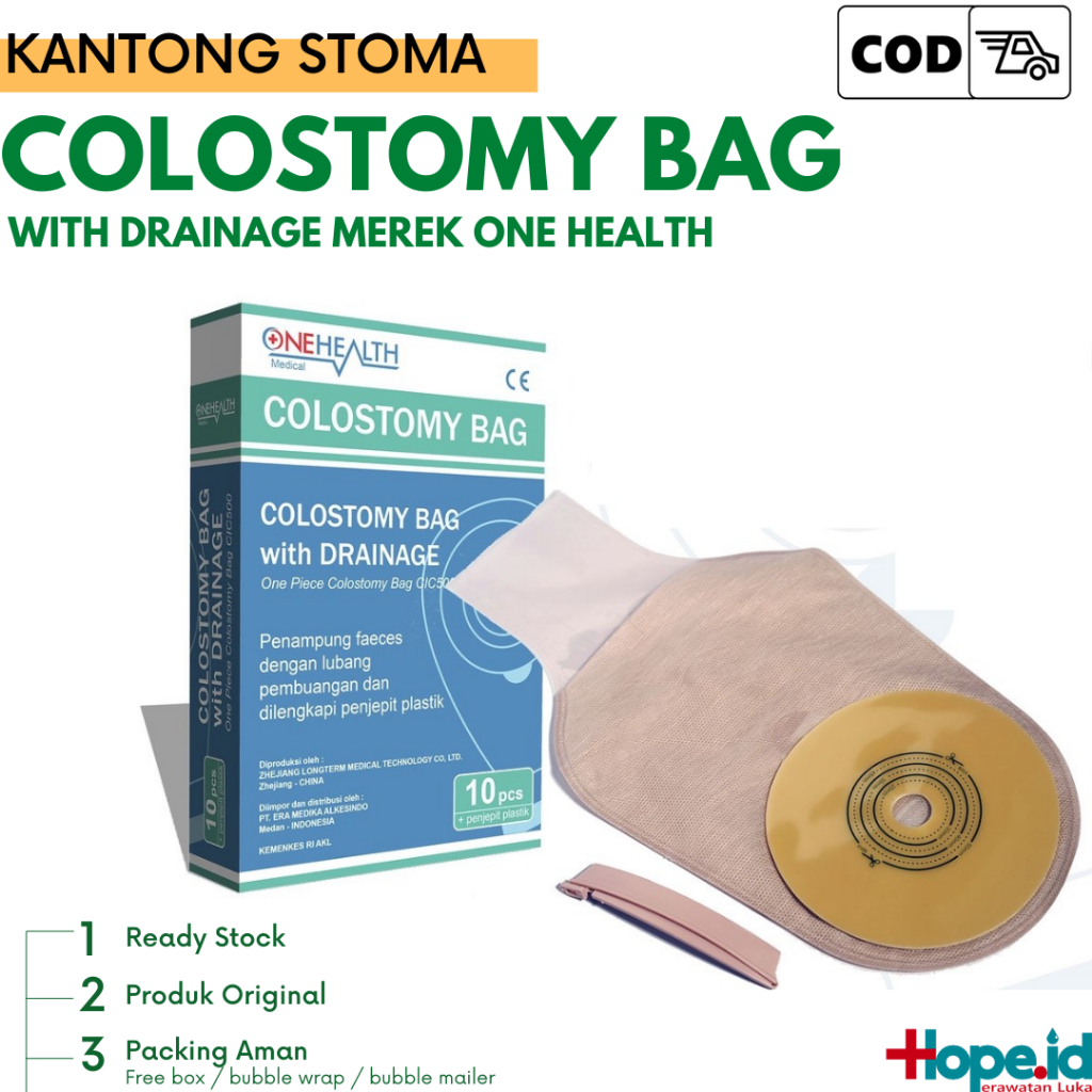 Kantong Stoma Colostomy Bag Onehealth With Drainage
