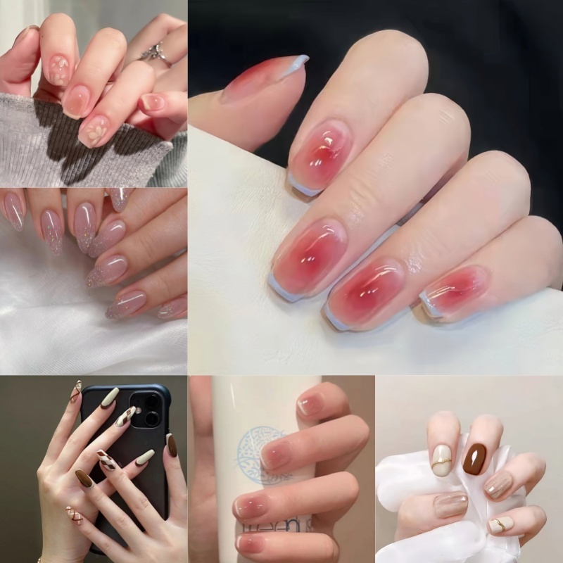 Kuku Palsu + Lem Lem Kuku Palsu Fake Nails Kuku Palsu Press On Nails