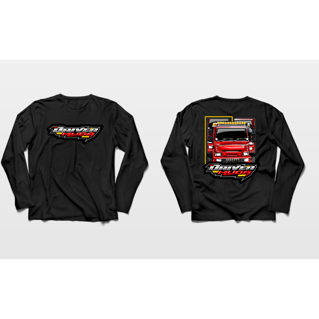 KAOS LENGAN PANJANG DRIVER MUDA NEW CANTER BIG SIZE JUMBO