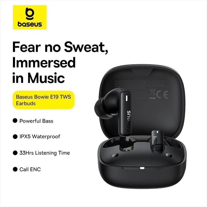 BASEUS TWS Bowie E19 IPX5 ENC True Wireless Earbuds