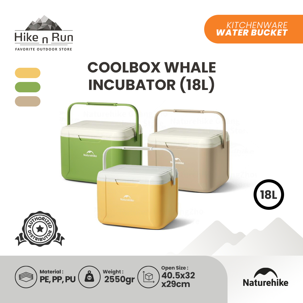 Naturehike Cooler Box Whale Fishing Kotak Pendingin CNK2450CF012 Outdoor Coolbox Incubator 5-18L