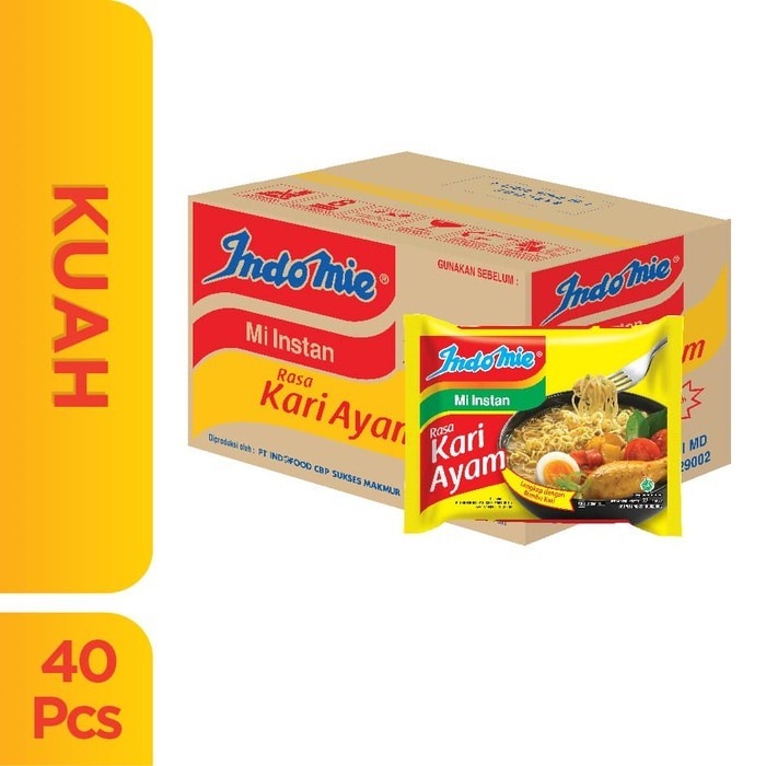 

INDOMIE RASA KARI AYAM 1 DUS - Isi 40 Pcs