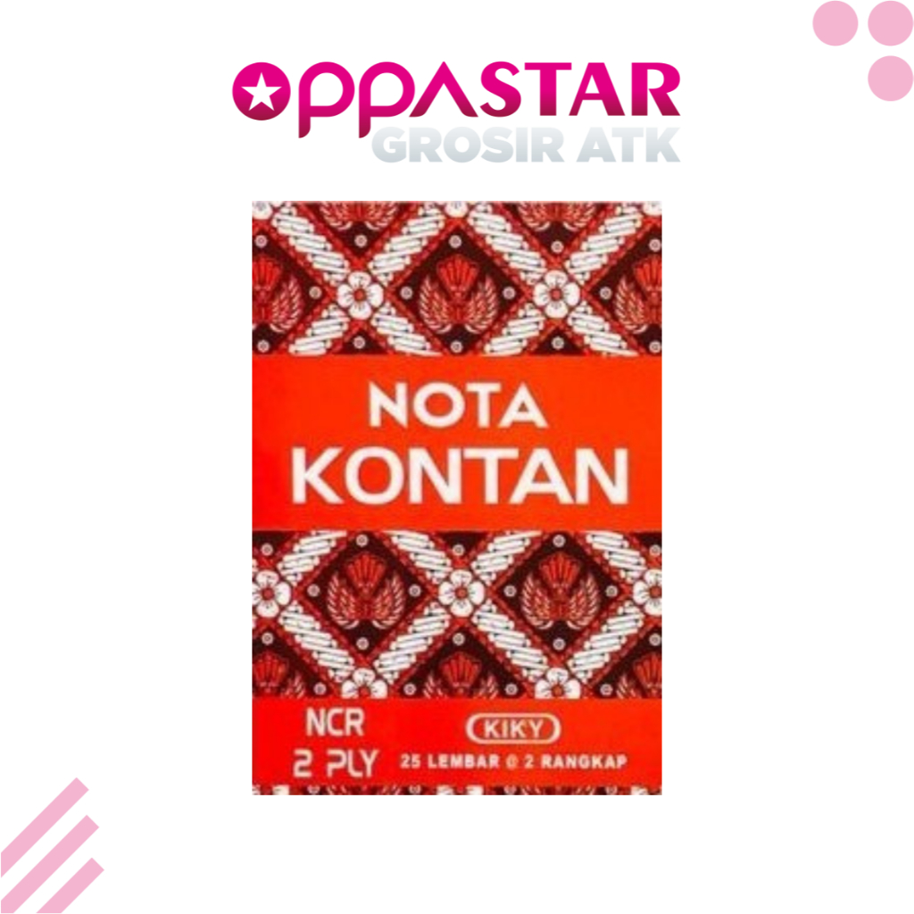

Nota Kontan Buku Bon 2 Ply 2 Rangkap Kecil KIKY Grosir 10 pcs -Pak