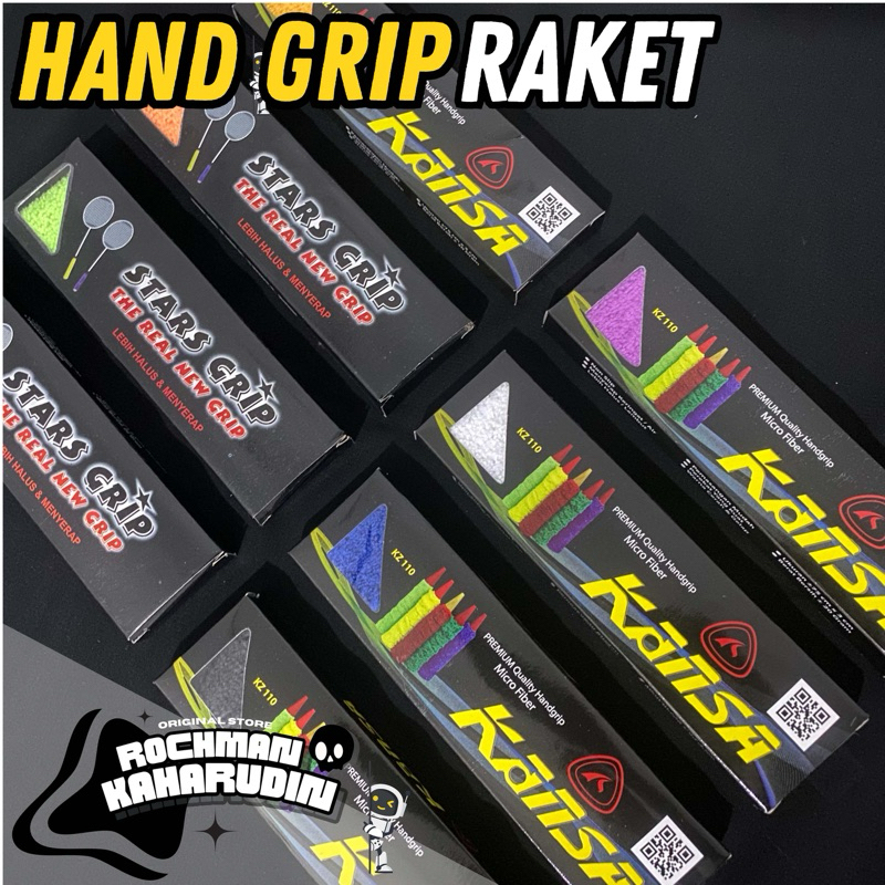 GRIP RAKET STAR GRIP & KANSA - GRIP RAKET BADMINTON KAIN WARNA WARNI POLOS - HAND GRIP BULUTANGKIS