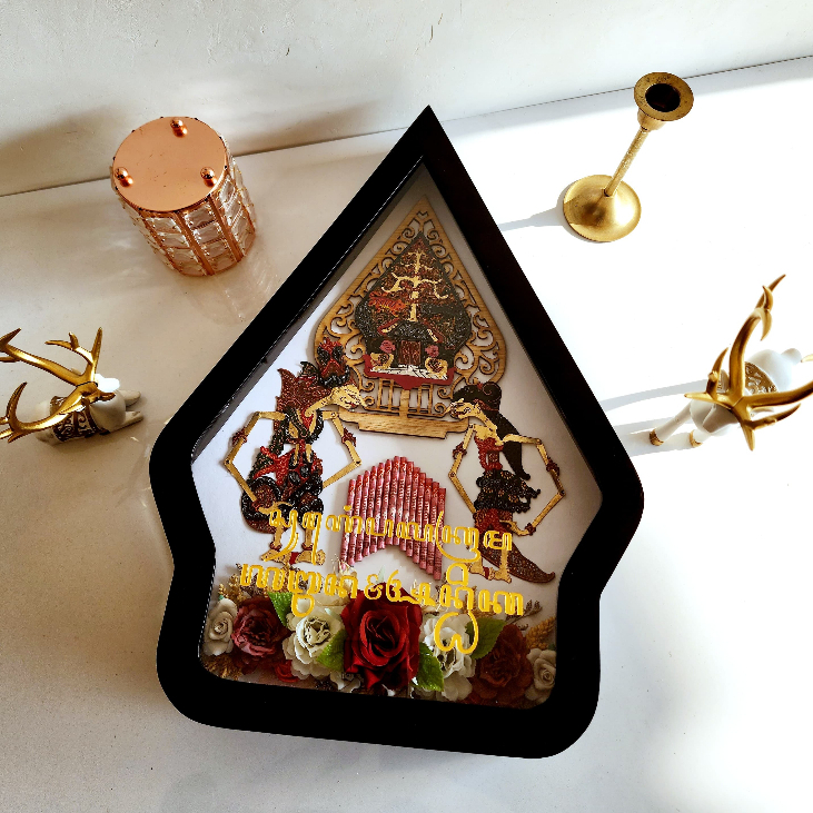 Replika Mahar Wayang Kulit Asli standing dan Lampu LED | Mahar Wayang Gunungan Klasik | MAHAR NIKAH 