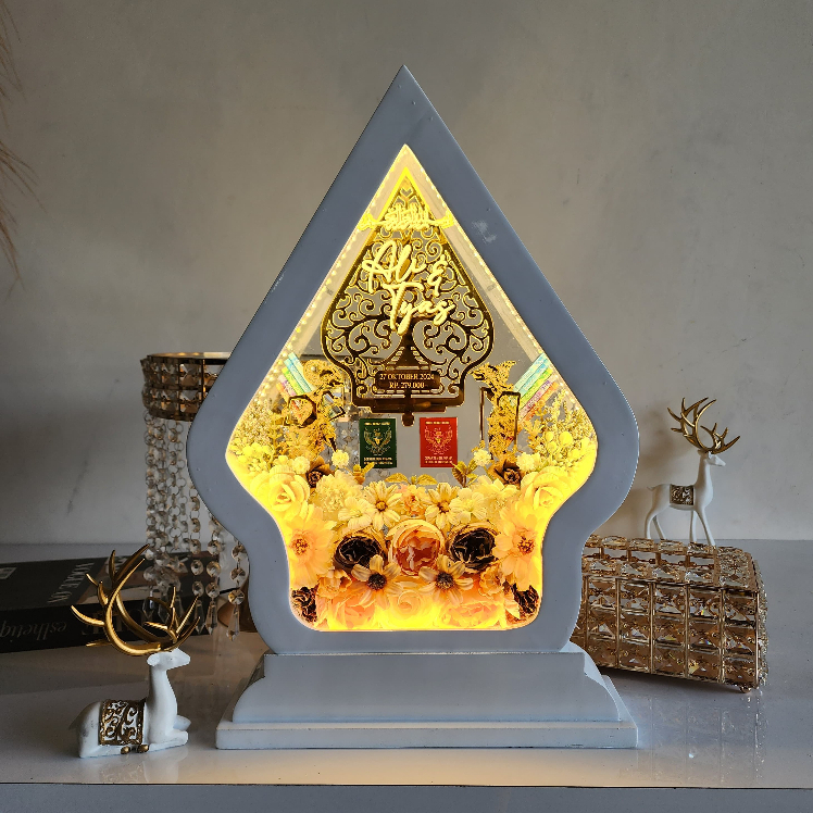 Replika Mahar NIkah Aksara Gunungan Mirror Gold