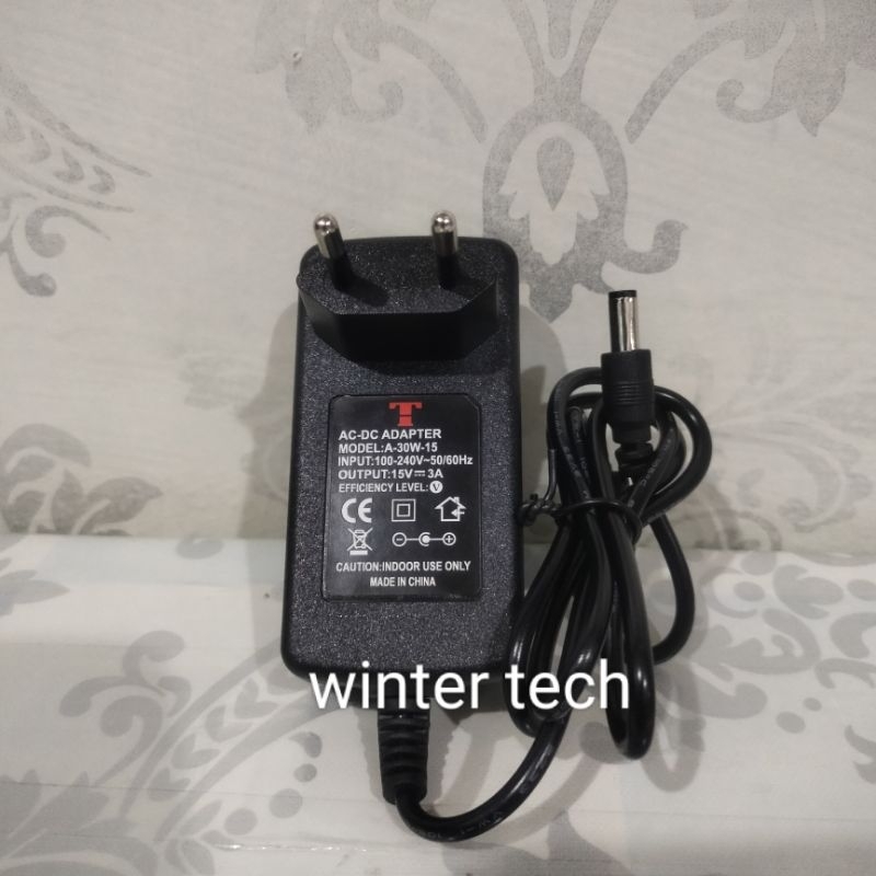 Adaptor charger untuk speaker Dat 1505 X2 .15 volt 3 amper