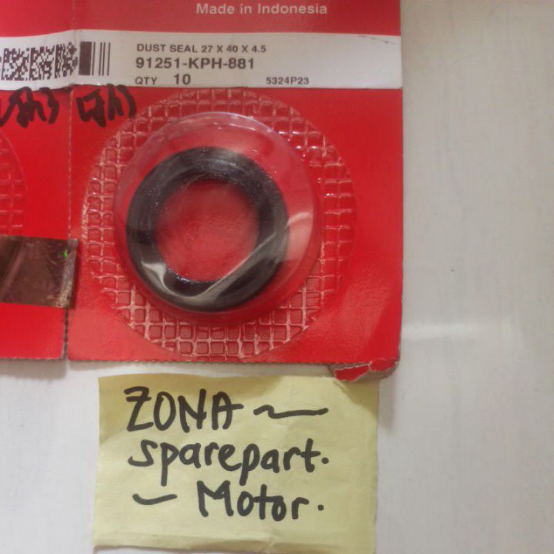 Seal NapGear Dust Seal Gir Belakang 27 x 40 x 4.5 Grand Supra 125 Karisma CS1 AHM 91251 KPH 881