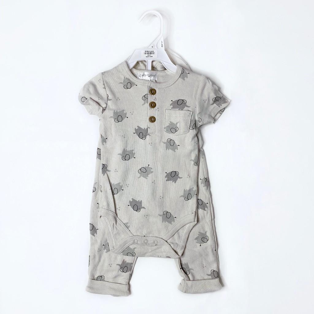 JW BABY CLOTHING | Set Emily & Oliver Jumper Celana Topi 3in1 Cewek Cowok Unisex  Setelan Bayi Balit