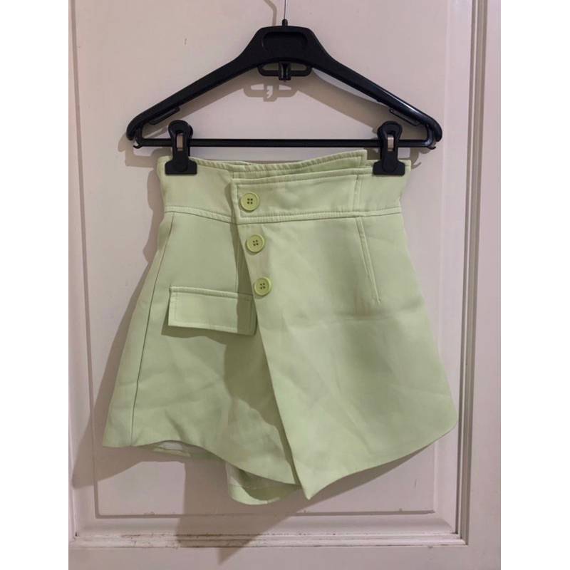Mint Green Short Pants Skirt