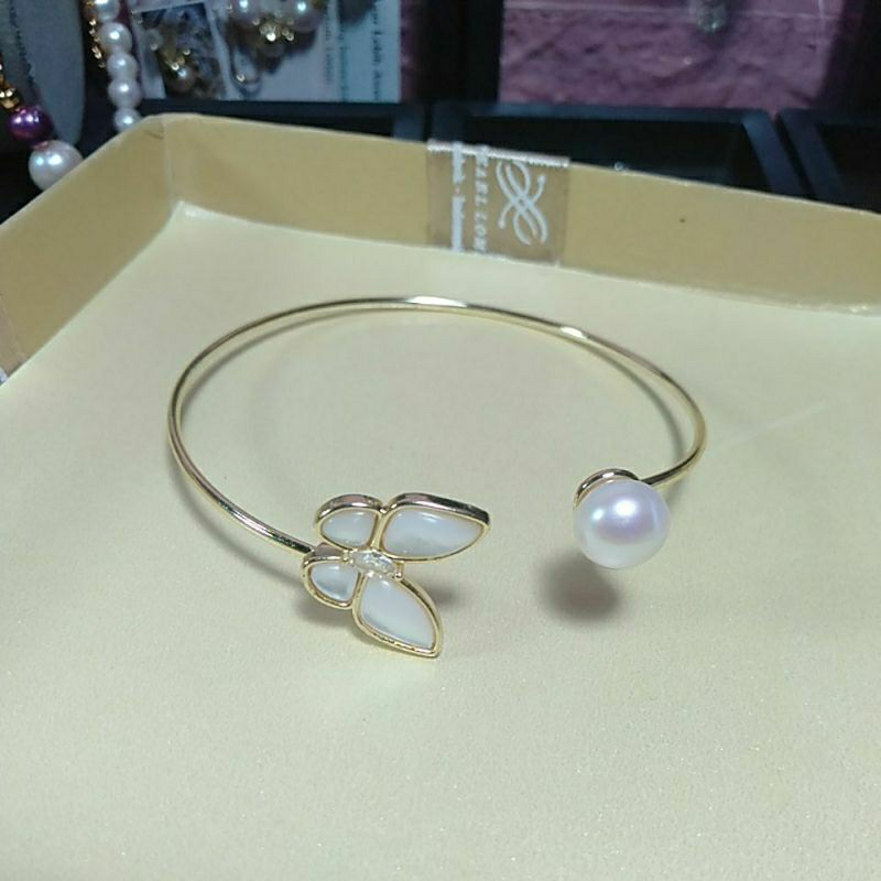 Gelang Kupu Mutiara tawar bangle allsize