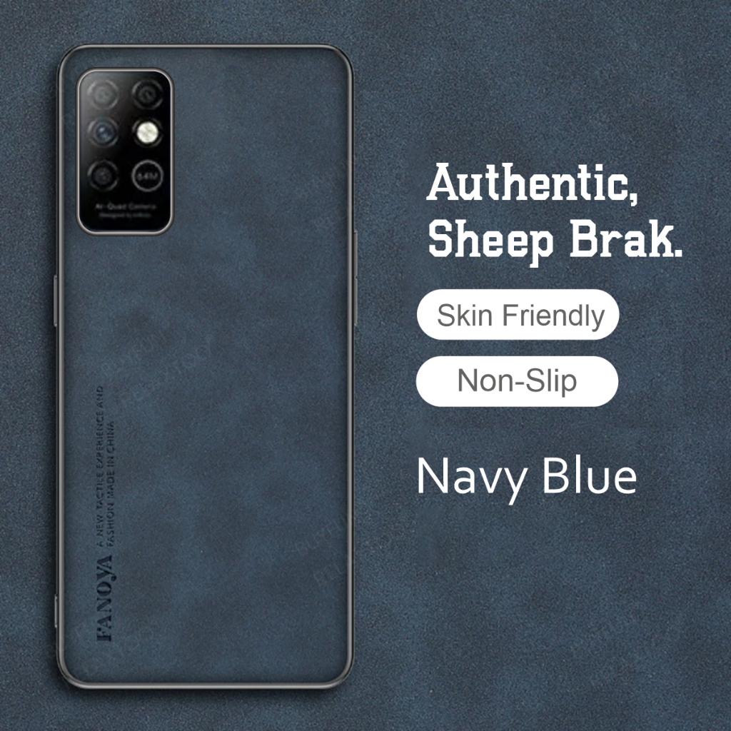 Soft Case Infinix Note 8 Luxury Casing Sheepskin Wool Leather