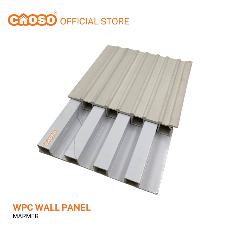 WPC Wall Panel 3 Meter Warna Marmer | Wall Panel Wood panel 3M 3D 300cm X 17 cm | CAOSO